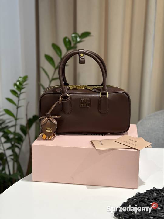 Torebka damska Miu Miu Arcadie bag brązowa skóra Rzeszów sprzedam