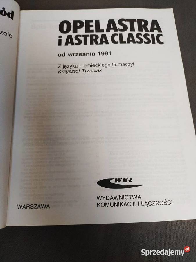 Sam Naprawiam Opel Astra Astra Classic Jarosław