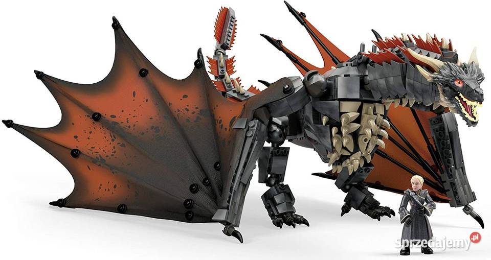 Klocki Konstrukcyjne Gra o Tron Smok Drogon i Mogilany