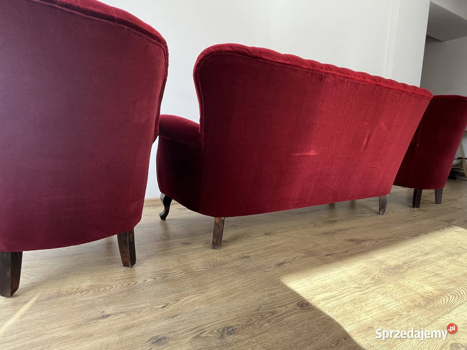 Zestaw wypoczynkowy BAROKOWY sofa fotele 85cm Warszawa