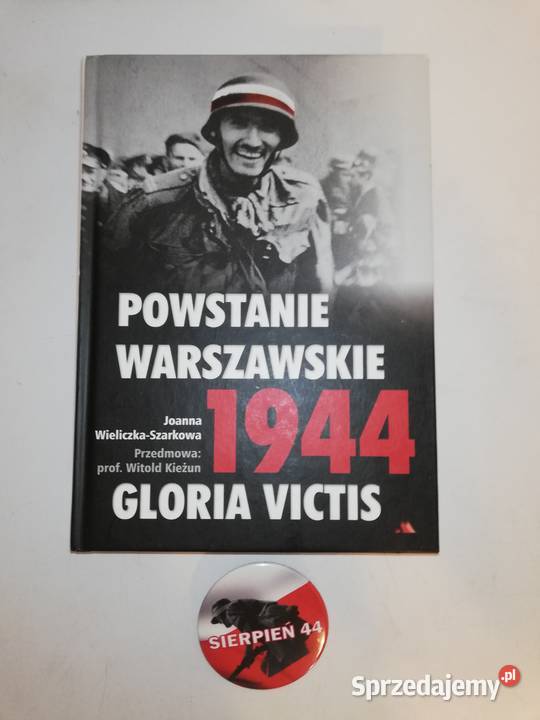Powstanie Warszawskie piękna książka przypinka Warszawa