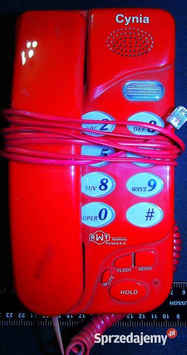 Telefon stacjonarny Cynia produkcji RWT Telefony Kraków