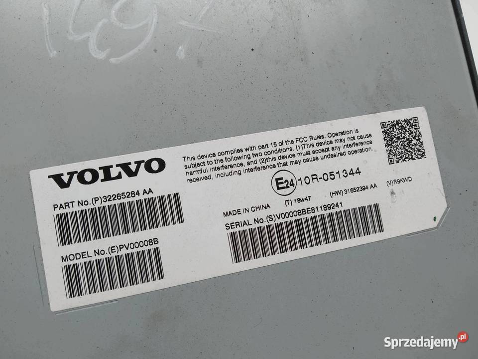 WZMACNIACZ 32265284AA Volvo XC 90 II 2015 Rok produkcji 2019