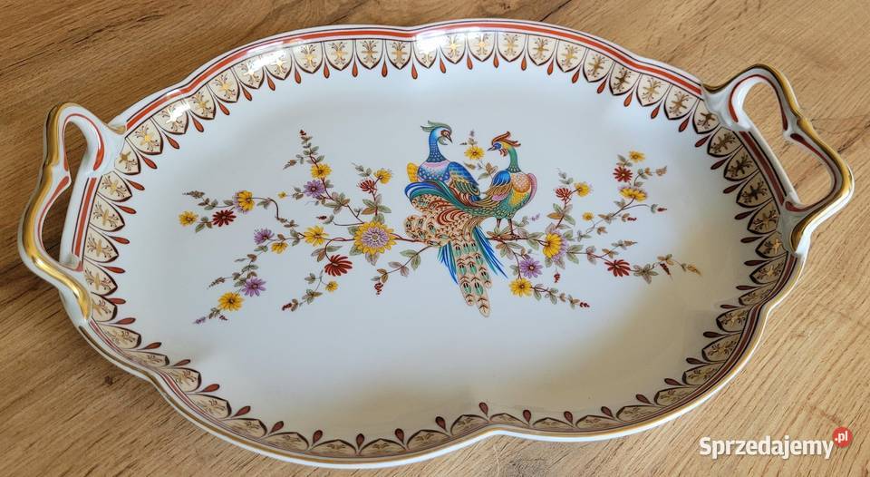 Elegancka porcelanowa taca z uszami Ancap Kraków
