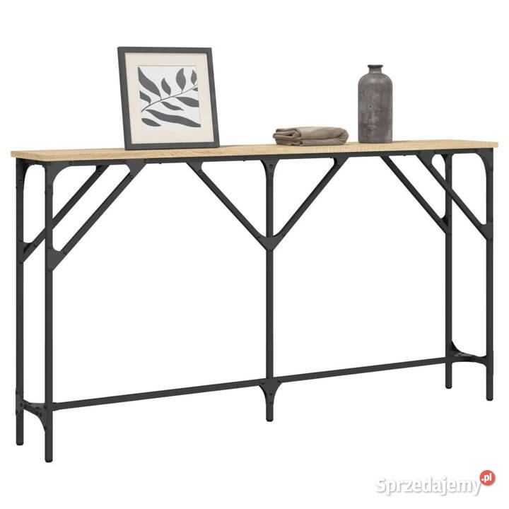 Stolik konsolowy dąb sonoma 140x23x75 WM837773 Warszawa