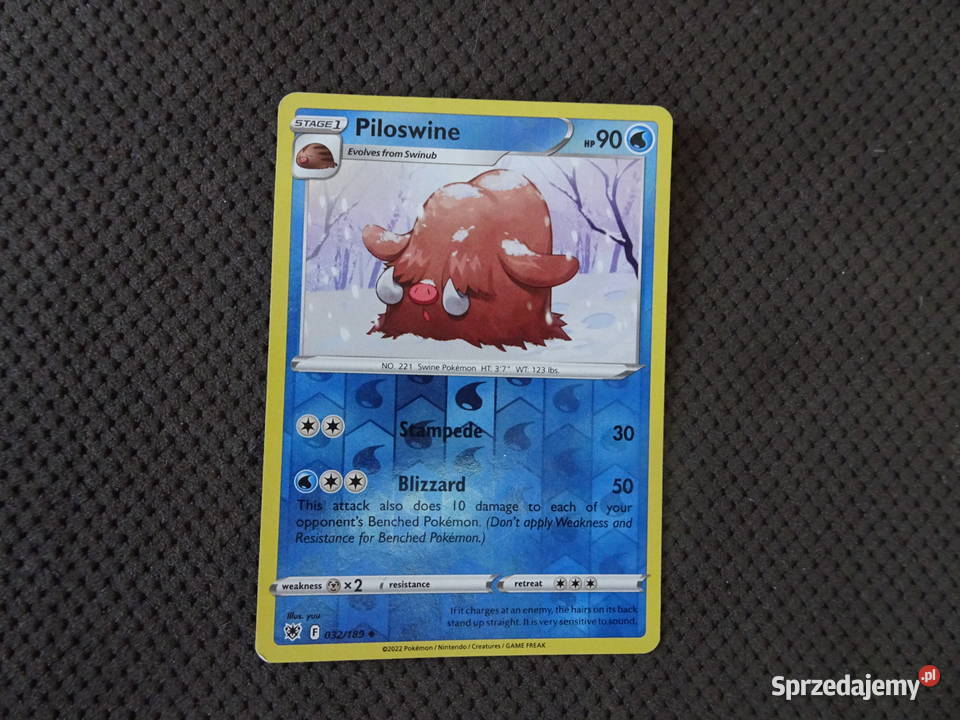 Karta Pokemon Piloswine Warszawa