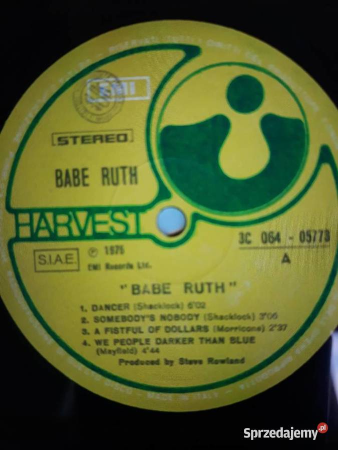 Archiwalne wykopalisk rocka BABY RUTH Baby Ruth płyta winylowa Płyty i kasety Rzeszów
