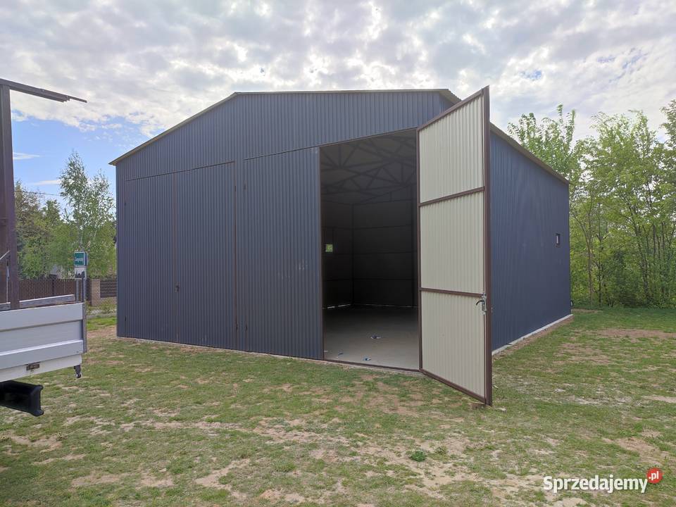 F172 GARAŻ BLASZANY BRAMY DRZWI Magazyn Hala 80m2 Szydłowiec