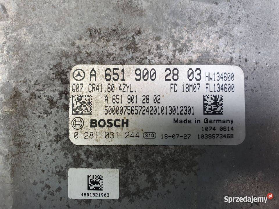 KOMPUTER SILNIKA ECU MERCEDES VITO A6519002803