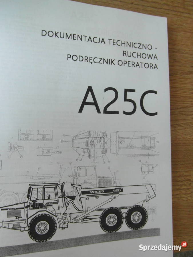 dtr instrukcja obsługi wozidło volvo A25ctr i zachodniopomorskie Szczecin
