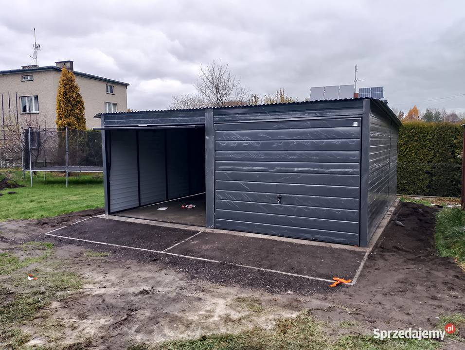 BLASZAK Drewnopodobny Złoty Dąb Garaże Blaszane Sprzedaż