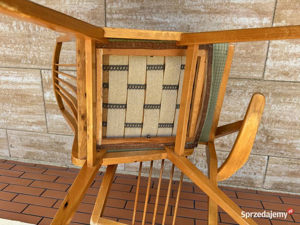Krzesło Casala PRL art deco vintage stare Sulbiny sprzedam