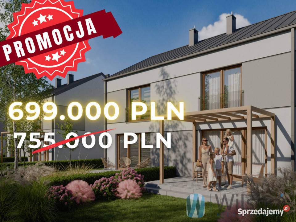 sprzedaży domu bliźniaka 90m2 Jabłonowo Ułanów mieszkalny sprzedam