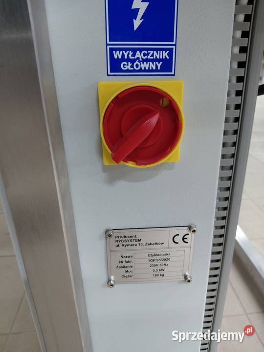 Automatyczna etykieciarka do pojemników o Gliwice