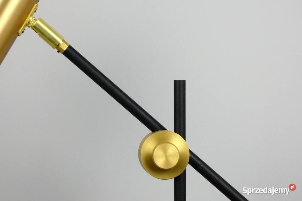 Lampa biurkowa GYLLENE złoty czarny metal Nowe