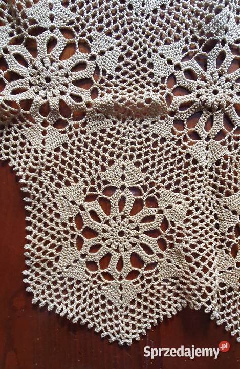 SERWETKI KORONKOWE ręcznie wykonane beżowe Lublin