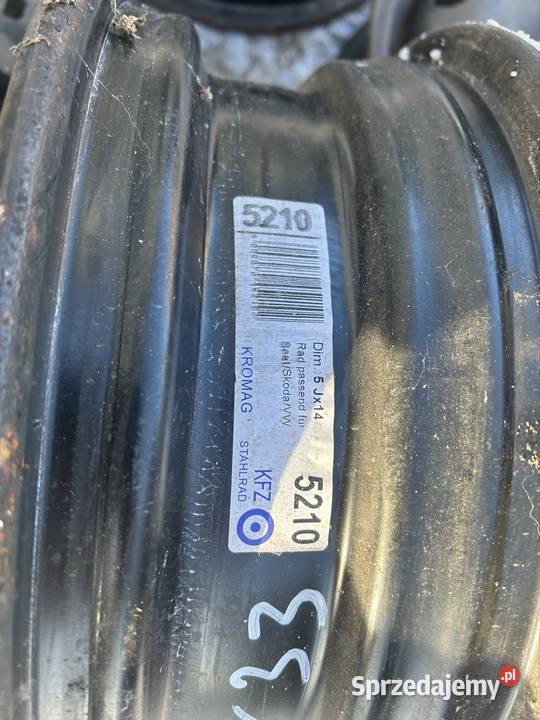 Felgi stalowe r14 5x100 vw skoda Seat Audi Świebodzice