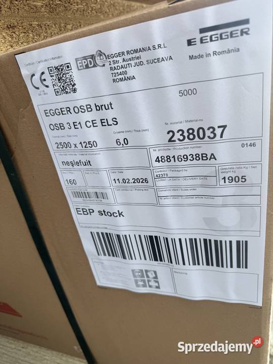 płyta osb 6 mm Egger 1250x2500 58 najtańsza