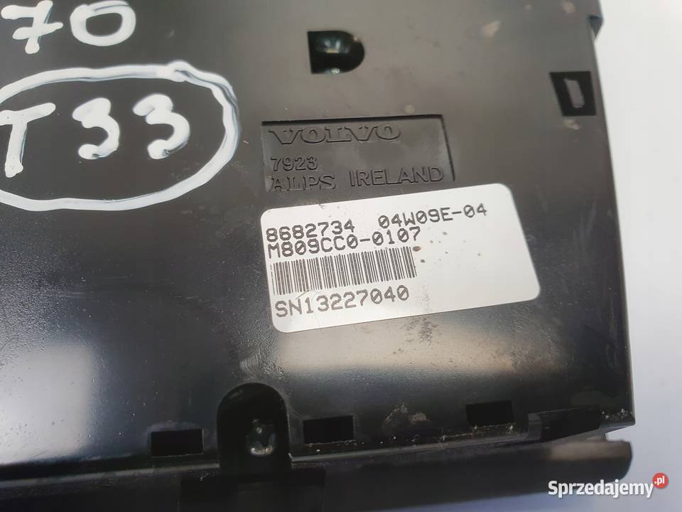Volvo S60 I V70 II XC70 PANEL KLIMATYZACJI Janów