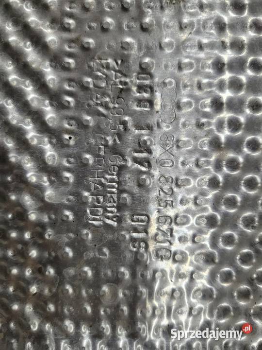 OSŁONA TERMICZNA TUNELU AUDI A1 8X 8X0825671G Osłony termiczne Przystajń