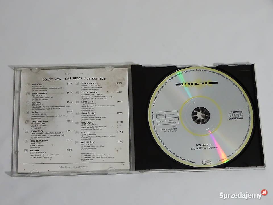 Dolce Vita Das Beste Aus Den 80s płyta CD 1994 lubelskie Biłgoraj sprzedam