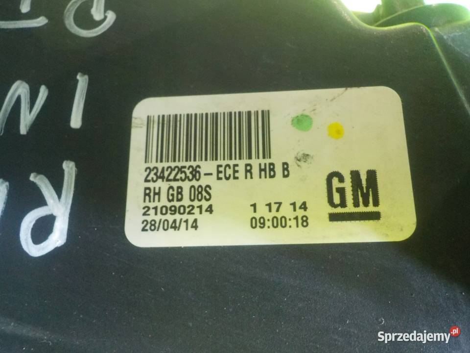 OPEL INSIGNIA A LIFT 20 CDTI 14r 5D lampa prawa Suków