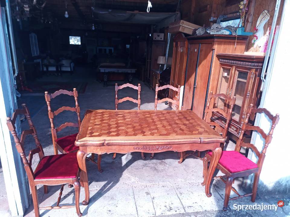 Witryna przeszklona Art Deco Dąb Mahoń śląskie Kozy