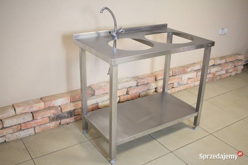 Stół gastronomiczny 100x60 otwory w blacie Gastronomia