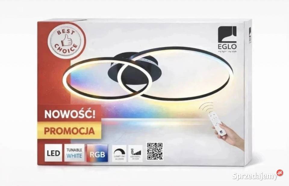 Lampa sufitowa LED marki EGLO PALMAVES Pieszyce sprzedam