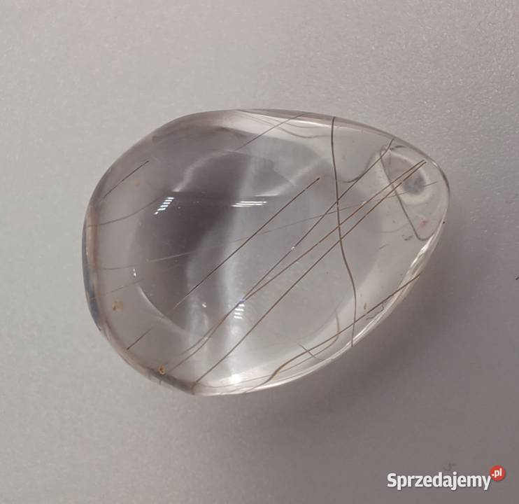 Naturalny kwarc włosowy jasny a20 17x13mm warmińsko-mazurskie Olsztyn