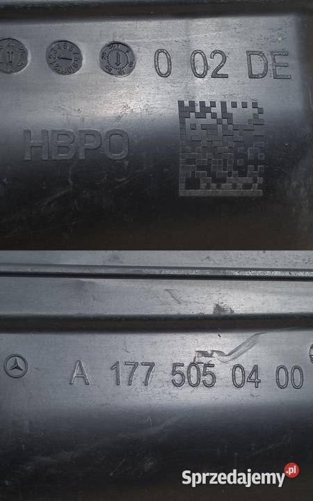 MERCEDES A W177 WLOT KANAŁ POWIETRZA LEWY Pleszew
