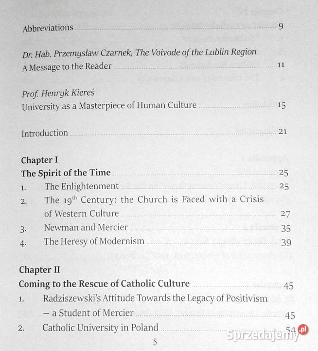The Idea of Catholic University Mieczysław Ryba Pozostałe