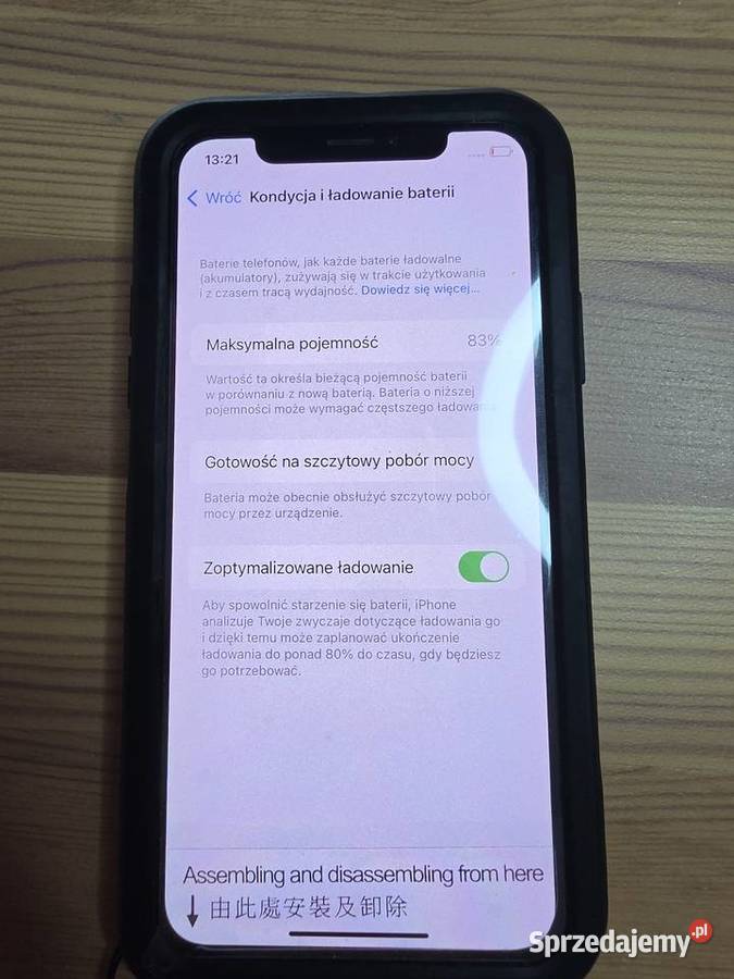Iphone X 256 GB 83 bateria Szczecin