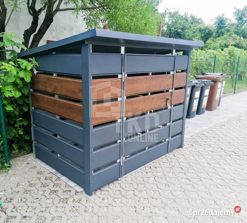 Wiata śmietnikowa 2x1m Schowek ogrodowy na sprzedam