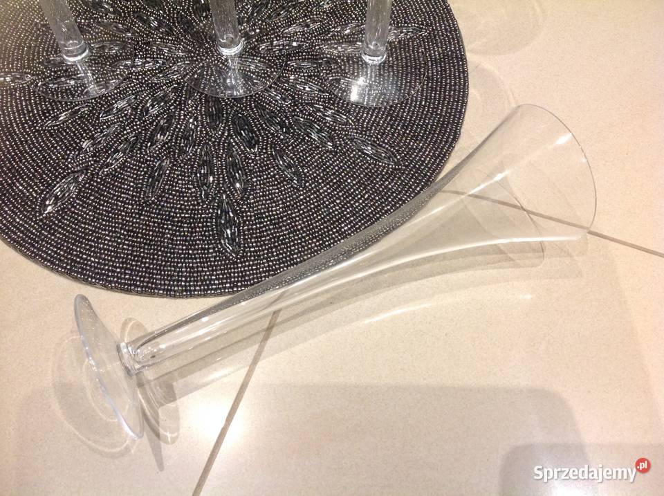 Wysokie Kieliszki do Szampana 4 Nowa Sól