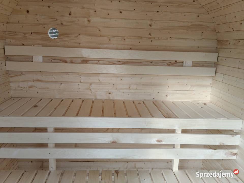 SAUNA OGRODOWA BECZKA QUADRO 235 ZŁOŻONA PIEC mazowieckie Warszawa