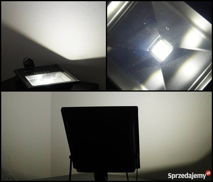 NAŚWIETLACZ LED 100W CZUJNIK RUCHU IP66 HALOGEN mazowieckie Przasnysz