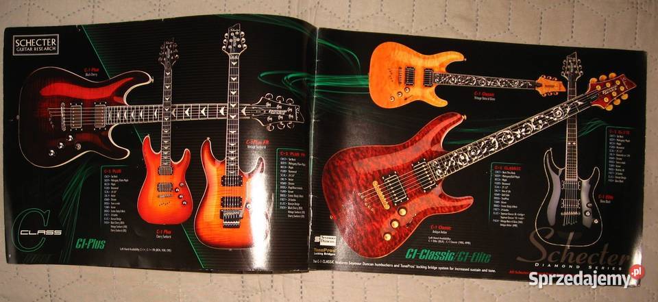Schecter 2002 guitar catalog katalog gitar Kępice