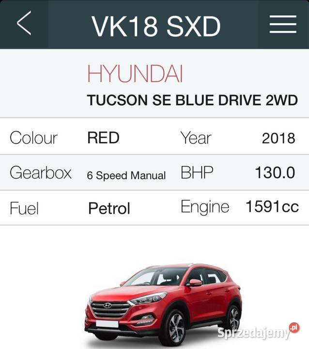 Hyundai Tucson Anglik Kępno