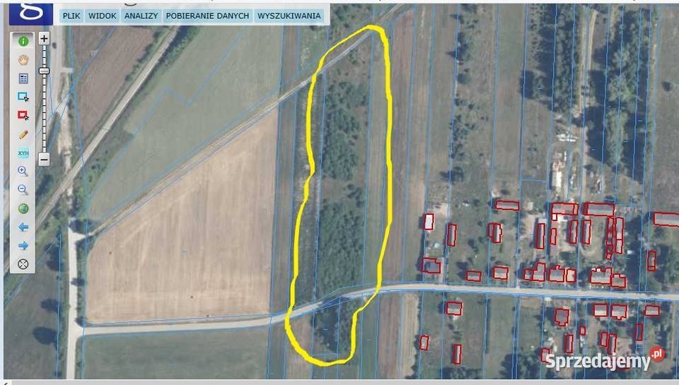 Sprzedam działkę z WZ siedlisko PKP rzeka Narew 36m