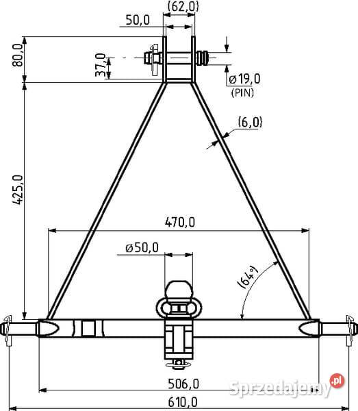 TUZ z zaczepem kat 1 TL150861 Kamionna