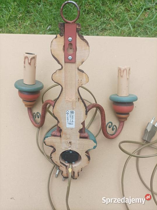 Kinkiet drewno metal sprzedam