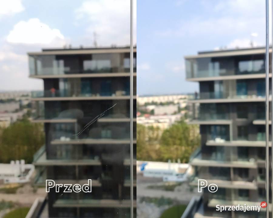Polerowanie szyb okiennych Usuwanie rys ze szkła Remont i budowa Bielsko-Biała