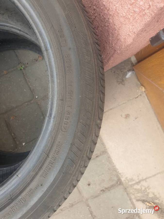 Dwie sztuki opon letnich 19550 R15 5 mm bieżnika Samochodowe Dobre Miasto