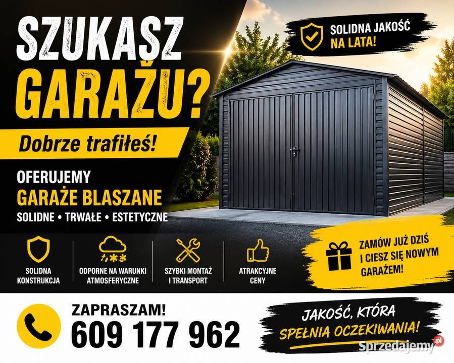 Garaże blaszane mazowieckie Warszawa
