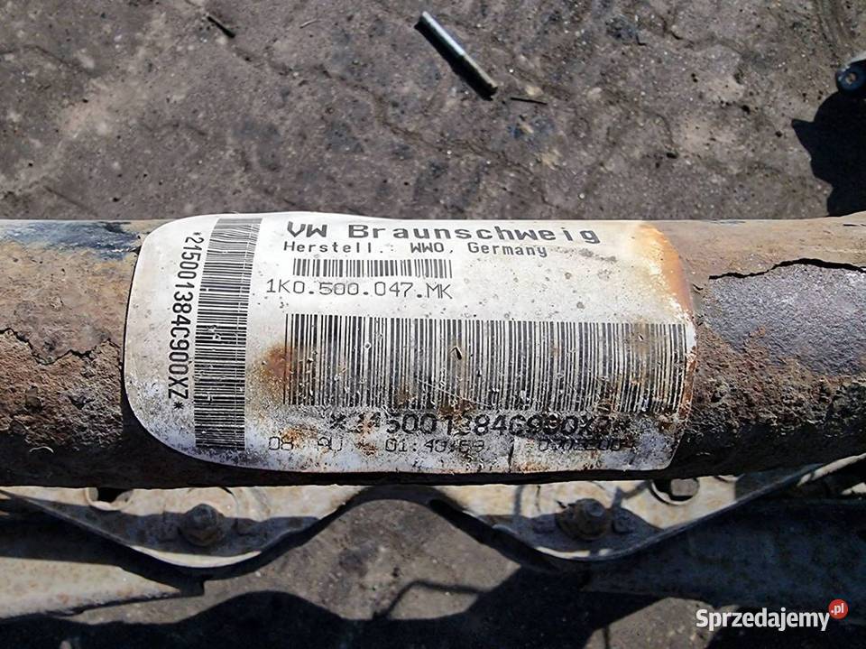 BELKA SANKI TYŁ VOLKSWAGEN GOLF V 1K0500047MK osobowe Lipno sprzedam