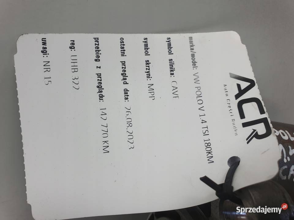 VW Polo V 14 TSI ROZRUSZNIK valeo 0AM911023K lubelskie