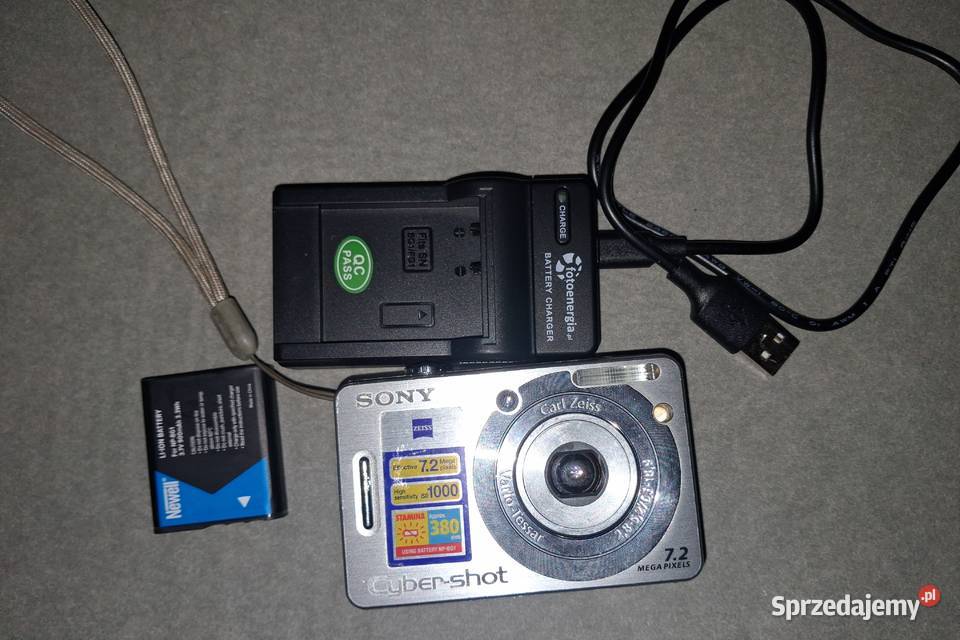 Aparat Sony dsc w55 Cyber shot ładowarka karta Szczecin