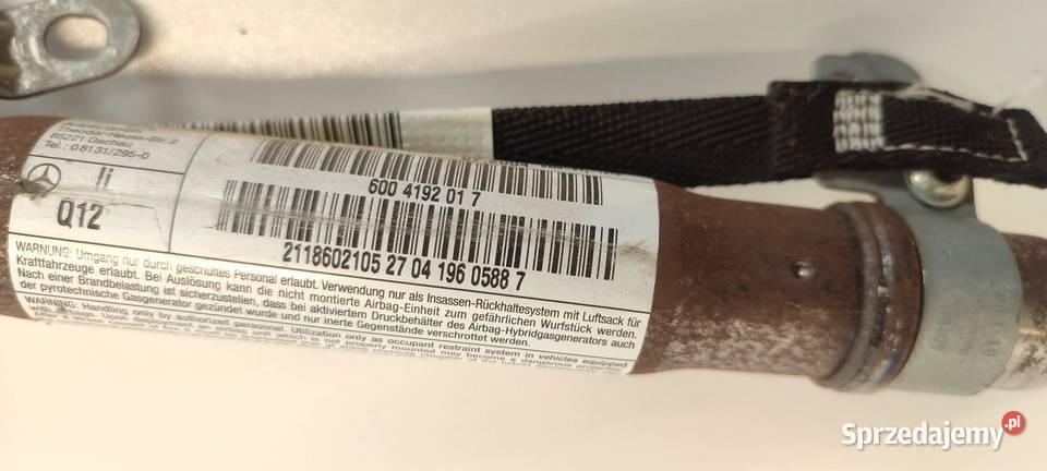 MERCEDES W211 KURTYNA AIRBAG LEWA A2118602105 dolnośląskie