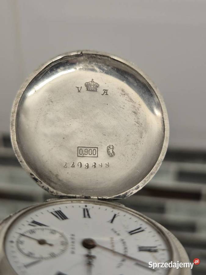 Rzadki unikalny zegarek Zenithsrebro pr 900 śląskie Chorzów